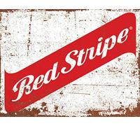 Lewistons-Of-London Red Stripe Jamaican Jamaica Beer Lager inspired Advert Vintage Retro Man Cave Bar Pub Shed Novelty Gift Tin Wall Décor Metal Sign
