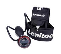 lewitools BFR Training System Blood Flow Restriction Bands for Arms Legs Occlusion Training, Restricting venous Blood Flow, Increasing Growth Hormone and Muscle Strength(Full Set), black