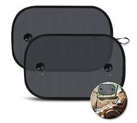 LEWONPO Car Sun Shade, Window Shades for Baby, Side Windscreen Sunshades, 2 Pack Universal Shade, Blocking Harmful UV Rays Sun Glare Heat for Kids Pets, 50 x 30 CM