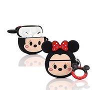 LEWOTE Airpods Pro Silicone Case Funny Cover Compatible for Apple Airpods Pro[DSN Series] (Minnie Face)