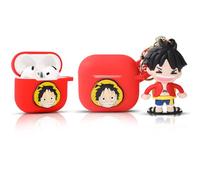 LEWOTE Compatible with Apple Airpods 4 Case Protective Funny Cute Cartoon Cover with Doll Keychain (L.F)