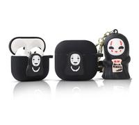 LEWOTE Compatible with Apple Airpods 4 Case Protective Funny Cute Cartoon Cover with Keychain (Avocado)