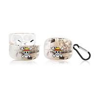 LEWOTE Silicone Case Compatible with Apple Airpods Pro &Pro 2 Funny Cute Anti-Lost Cover (Skull)