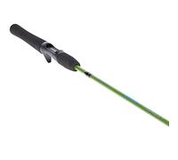 Lew's Crappie Thunder Casting Fishing Rod, 5-Foot 6-inch 2-Piece Fishing Rod, Light Power, Fast Action, Premium 2-Piece Graphite White, EVA Full Length Handle, Crappie Thunder Green