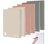 Lewtemi 6 Pcs Left Handed Spiral Notebook, Left-handed One Subject Notebook, 8.5" x 11", 50 Sheets, College-ruled, Assorted Color Covers (Morandi)