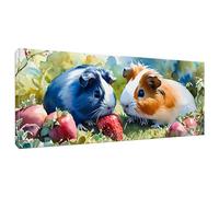 lewwmn Paint by Numbers Guinea Pig 20x40cm/8x16in, Colour in Canvas Paint by Numbers for Adults, Acrylic Oil DIY Beginners Painting by Numbers Crafts for Home Wall Decoration, [Frameless] Q-312
