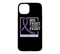 Lewy Body Dementia Awareness Purple Ribbon His Fight Case for iPhone 15 Plus