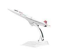 LEX ES Diecast Plane 1:400 BRITISHF-BVFB Concorde Metal(16cm) Plane Model Office Decoration or Gift