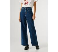 Lexa High Waist Straight Jeans Stone Wash Bright Blue