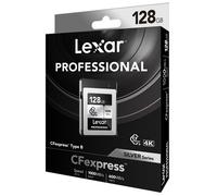 Lexar CFexpress Professional 128GB, Type B, 1000MB/s, 4k video recorder, Silver Series, Grey