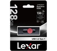 Lexar JumpDrive Dual Drive D300 128GB USB-A and USB-C USB Stick