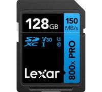 Lexar 128GB PRO 800x SDXC Memory Card - 150MB/s UHS-I - High Speed - V30 -Sealed