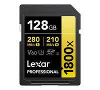 Lexar 128GB Professional 1800x 280MB/Sec UHS-II V60 SDXC Card