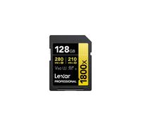 Lexar 128GB Professional 1800x SDXC UHS-II Card Gold Series Class 10 U3 V60