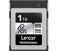 Lexar 1TB Professional CFexpress Type B Silver 4.0 Memory Card, for Photographers, Videographers, Up to 3600/3000 MB/s, 8K Video (LCXEXS4001T-RNENG)