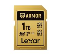 Lexar ARMOR 1TB SDXC Pro Gold Stainless Steel UHS-II V60 IP68 280MB/s Card
