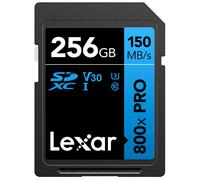 Lexar 256GB High-Performance 800x PRO SDXC UHS-I Memory Card C10 U3 V30 4K UHD Video Up to 150MB/s Read for Point-and-Shoot & Mid-Rang