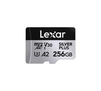 Lexar 256GB Micro SD Card Professional Silver Plus Series UHS-I V30 with Adapter