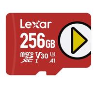 Lexar 256GB PLAY microSDXC Memory Card, UHS-I, C10, U3, V30, A1, Full-HD & 4K Video, Up To 160/100 MB/s, Expanded Storage for Nintendo-Switch, Gaming Devices, Smartphones, Tablets (LMSPLAY256G-BNNNU)
