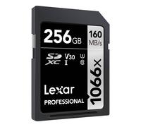 Lexar Professional 1066x 256GB SDXC UHS-I Class 10 Flash Memory Card (LSD1066128G-BNNNG)