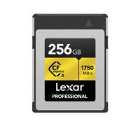 Lexar Professional 256GB CFexpress Type B Memory Card Gold Series, Up to 1750MB/s Read, Raw 8K Video Recording, Supports PCIe 3.0 and NVMe (LCXEXPR256G-RNENG)