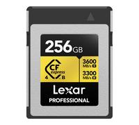Lexar 256GB Professional (3600MB/Sec) CFexpress Type B Gold 4.0 Series Memory Card