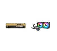 Lexar 4TB PCIe 5.0 Gen5 NVMe SSD NM1090 PRO, up to 14,000MB/s, Advanced Thermal Control Design + Thermaltake TH240 ARGB Sync V2 CPU Liquid Cooler/AlO Liquid Cooling/Fan 120mm*3/PWM 500~2000 RPM