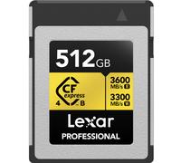 Lexar CFexpress PRO Type B Gold 4.0 series 512GB - R3600/W3300MB/s | ✅ 5 years warranty