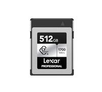 Lexar 512GB Professional Silver SE CFexpress Type B Memory Card, for Photographers, Videographers, Up to 1700/1250 MB/s, 8K Video (LCXEXSE512G-RNENU)