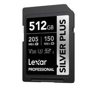 Lexar 512GB SDXC Professional SILVER Plus 1066X UHS-I/U3/A2/4K R205/W150 (V30)