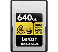 Lexar 640GB Professional GOLD CFexpress 4.0 Type A Memory Card