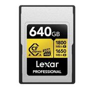 Lexar 640GB Professional GOLD CFexpress 4.0 Type A Memory Card