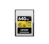 Lexar 640GB Professional (1800MB/Sec) CFexpress Type A 4.0 Gold Series Memory Card