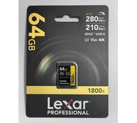 Lexar Professional SDXC 64GB BL 1800x UHS-II V60 gold