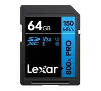 Lexar SDXC PRO Blue Series UHS-1 800x 64GB V30 Memory Card