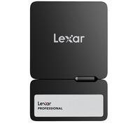 Lexar Professional Go Portable SSD with HUB 2TB, Ultra-Compact, Supports Apple ProRes, Up to 1050MB/s Read and 1000MB/s Write, USB 3.2 Gen 2, IP65 Dust and Water Resistant, for iPhone 15/16, Black