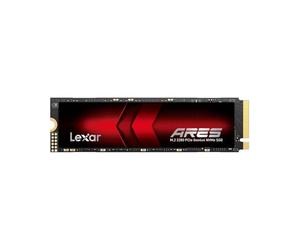 Lexar ARES 1TB SSD, M.2 2280 PCIe Gen4x4 1.4 Internal NVMe SSD, Up to 7,400MB/s Read & 6,500MB/s Write, Internal Solid State Drive for PS5, PC, Laptop, Gamers, Creators, Professionals