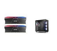 Lexar ARES Gen2 RGB DDR5 RAM 32GB Kit (2x16GB) 6000MHz CL28, 288-Pin UDIMM Desktop Memory + Thermaltake View 380 XL TG ARGB Black