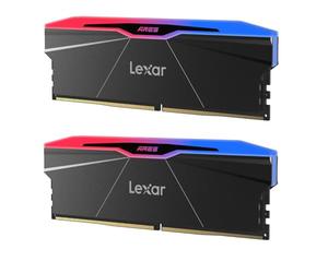 Lexar ARES Gen2 RGB DDR5 RAM 32GB Kit (2x16GB) 6000MHz CL30, 288-Pin UDIMM Desktop Memory, PC Gaming Computer Memory, for Intel XMP 3.0/AMD EXPO/CL30-38-38-76/1.4V(LD5U16G60C30BR-RGD)