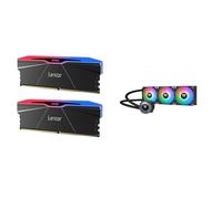 Lexar ARES Gen2 RGB DDR5 RAM 32GB Kit (2x16GB) 6400MHz CL32, 288-Pin UDIMM Desktop Memory + Thermaltake TH360 ARGB Sync V2 CPU Liquid Cooler/AlO Liquid Cooling/Fan 120mm*3/PWM 500~2000 RPM