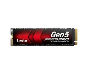 Lexar ARES PRO 1TB Gen5 NVME M.2 SSD, PCIe 5.0 x 4 Internal SSD, Up to 14,000 MB/s Read, for AI Applications, AAA Gaming, Video Editing, Compatible with PC, Laptops & PS5, 5 Year Limited Warranty