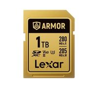Lexar ARMOR 1TB SDXC Pro Gold Stainless Steel UHS-II V60 IP68 280MB/s Card