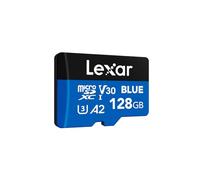 Lexar Blue Micro SD Card 128GB, up to 160MB/s Read, microSDXC UHS-I Card, Class 10, U3, V30, A2, Full-HD & 4K Video, High-Speed Memory Card for Smartphones/Tablets/Action Cameras