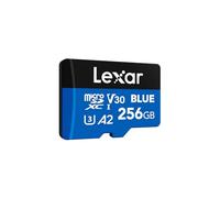 Lexar Blue Micro SD Card 256GB, up to 160MB/s Read, microSDXC UHS-I Card, Class 10, U3, V30, A2, Full-HD & 4K Video, High-Speed Memory Card for Smartphones/Tablets/Action Cameras