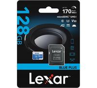 Lexar Blue Plus 128GB MicroSDXC card with Adapter, A2, V30, UK Seller