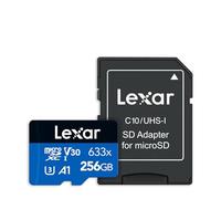 Lexar High-Performance 256GB MicroSDXC, U3, V30, A1, 95MB/s