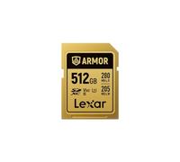 LEXAR Carte SDXC Pro Gold Series Armor UHS-II 512Go V60 IP68 Stainless Stee