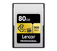 Lexar 80GB Professional (900MB/Sec) Type A Cfexpress Gold Series Memory Card
