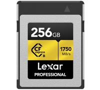 Lexar Professional 256GB CFexpress Type B Memory Card Gold Series, Up to 1750MB/s Read, Raw 8K Video Recording, Supports PCIe 3.0 and NVMe (LCXEXPR256G-RNENG)