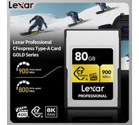 Lexar CFexpress Type A Memory Cards GOLD Series 80GB 160GB 320GB 640GB Professional CFexpress VPG400 Read Up to 900MB/s 8K Video